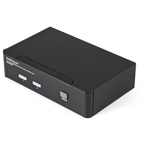 StarTech.com　KVMスイッチ／2ポート／HDMI／1920x1080／オーディオ対応／USB　2．0　ハブ／CPU切替器..