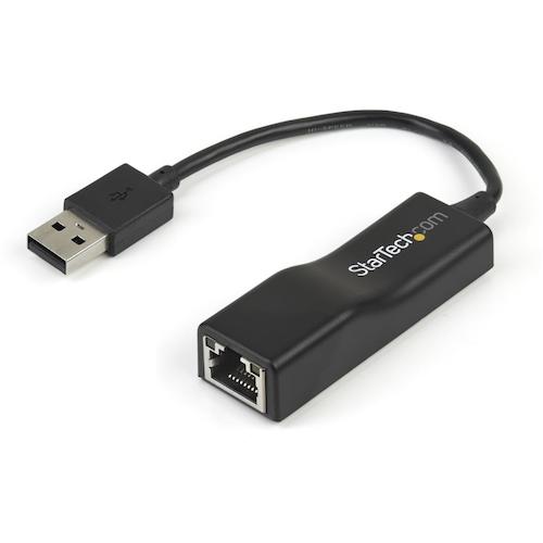 StarTech.com LANアダプター／USB 2．0／1x RJ45／10Mbps／100Mbps／ブラック 【品番：USB2100】