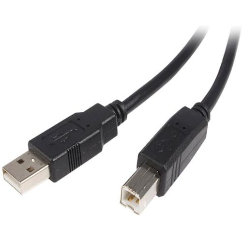 【メール便対応】StarTech.com　USB　2．0ケーブル／5m／Type−A　−　Type−B／480Mbps／オス−オス／ブラック／タイプA　−　B　【品番：USB2HAB5M】(3.0)