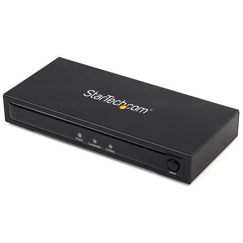 StarTech.com　ディスプレイアダプター／RCAコンポジット・Sビデオ　−　HDMI／720p／ビデオ　変換　コンバーター　
