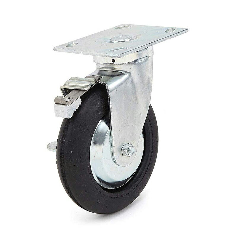 スガツネ工業　DARCOR　重量用キャスター 70シリーズ プレートタイプ 自在車 ブレーキ付　【品番：SUG-..