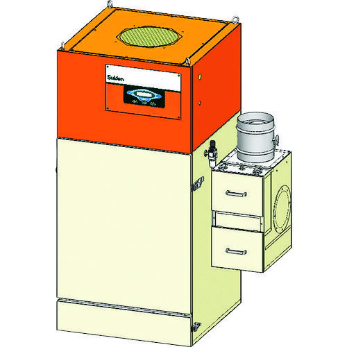 ●【別途送料あり】スイデン（Suiden）　集塵機（ヒューム用）自動塵落とし1．5kw50...