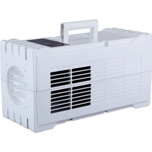 特長 ●どこでも手軽に持ち運びできるスポットエアコンです。 ●排気ダクト(別売)を取り付け排気ダクトを外部に出すように使用する事でルームエアコンと同じ内気循環使用が可能で、効率の良い冷房を行えます。 用途 ●倉庫やガレージでの軽作業時の暑気対策に。 ●車中泊やアウトドア、避難所等での暑気対策に。 仕様 ●電源(V)：単相100 ●冷房能力(kW)(50/60Hz)：0.39/0.39 ●消費電力(kW)(50/60Hz)：0.25/0.25 ●本体寸法(mm)幅：205 ●本体寸法(mm)奥行：470 ●本体寸法(mm)高さ：255 ●電源コード長さ(m)：2 ●騒音値(dB)50/60Hz：67/67 ●冷風温度差(℃)(50/60Hz)：7.9/7.9 ●標準消費電力料金(50Hz)：7.8円/h ●標準消費電力料金(60Hz)：7.8円/h ●タイプ：ポータブル ●色：ホワイト ●冷風・送風切り替え可能 ●冷風4段階切り替え（パワフル・強・弱・静） ●送風3段階切り替え（パワフル・強・弱） ●オフタイマー（1・2・4時間） ●別売品：冷風ダクトSS-DL-1SA-114-350、排気ダクトSS-HDW-1SA-90-1.5M 質量・質量単位 ●8.4kg セット内容・付属品 ●ドレンホース1m 注意事項 ●冷風ダクト・排気ダクトは別売りです。 【メーカー名】（株）スイデン 【メーカー品番】SS-1SAW-1