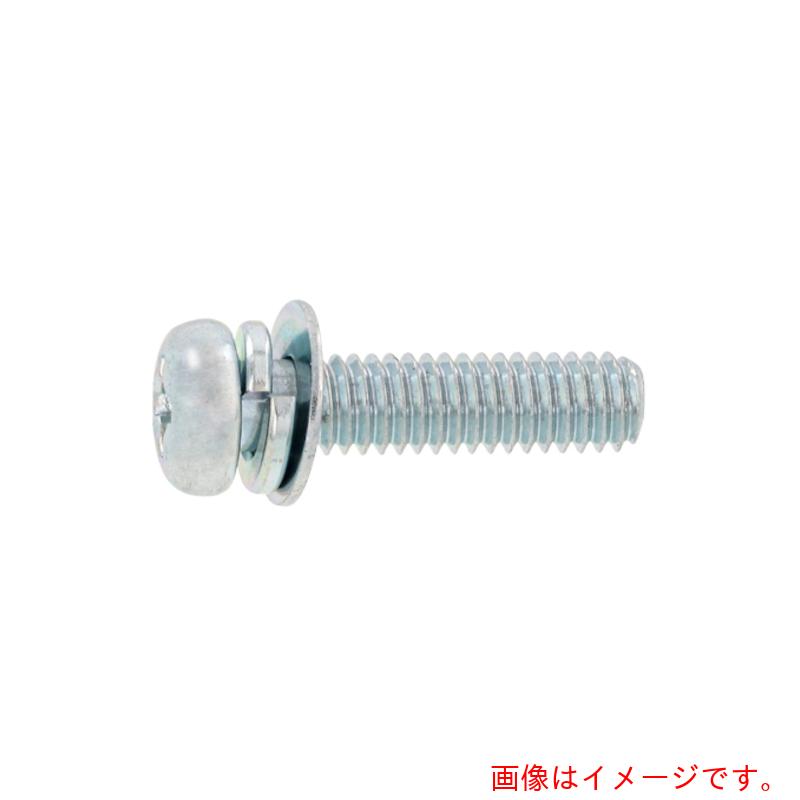 サンコーインダストリー（SUNCO）　組込みねじ　（＋）ナベP＝4（黄銅・ニッケル）　M4×12（1000本入）　【品番：10-01-0004-0040-0120-05】