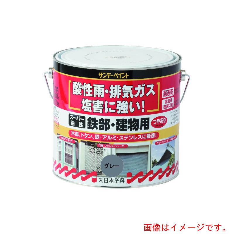 サンデーペイント　スーパー油性鉄部・建物用　空色　3L　【品番：251445】