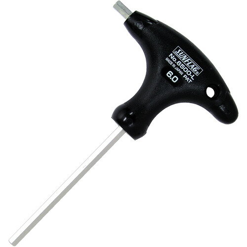 【メール便対応】サンフラッグ（SUNFLAG） TグリップHEXレンチ 6．0mm 【品番：6500L-6.0】