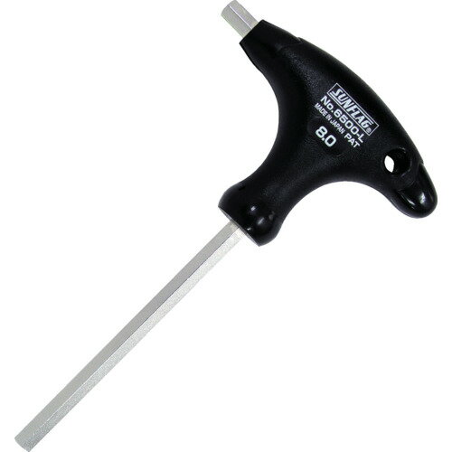 【メール便対応】サンフラッグ（SUNFLAG） TグリップHEXレンチ 8．0mm 【品番：6500L-8.0】