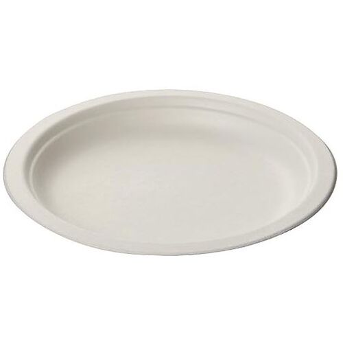 サンナップ（SUNNAP）　紙皿　サトウキビモールドプレート　18cm　50P　【30個】　【品番：P1850MLD】