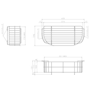 LIXIL(サンウェーブ) 水切りかご 【品番:B1CMK】●