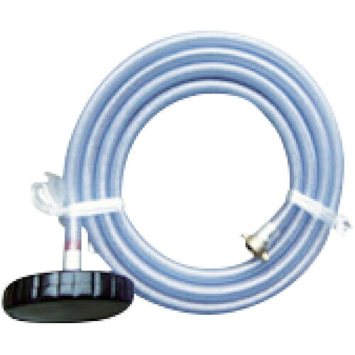 スーパー工業　吸水（1／2）余水（3／8）ASY　3m　円盤ストレーナ黒　【品番：04W50002】□