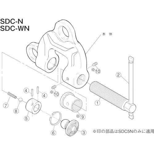 ●スクリューカムクランプ(SDC−N)用スクリュー 質量・質量単位 ●592.0g 【メーカー名】（株）スーパーツール 【メーカー品番】SDCR1N