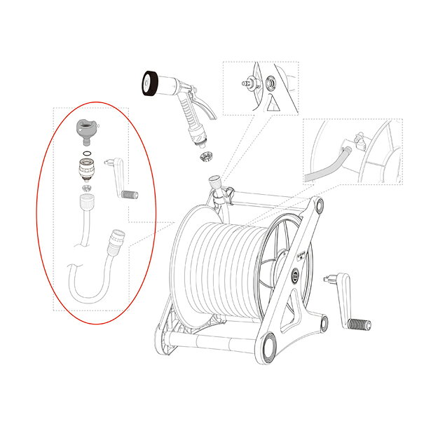 タカギ　1.5mセットφ12（FJ）　【品番：QR204FJ1】