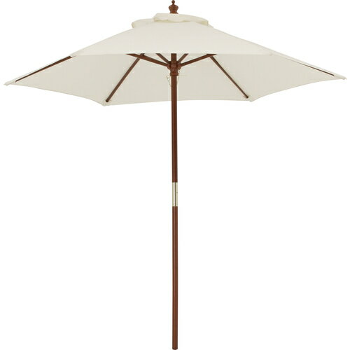 【別途送料あり】タカショー（Takasho）　日よけ用品　ウッドパラソル　ベージュ　2．1m　【品番：PAL-..