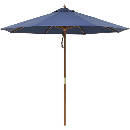 【別途送料あり】タカショー（Takasho）　日よけ用品　ウッドパラソル　ネイビーブルー　2．7m　【品番..