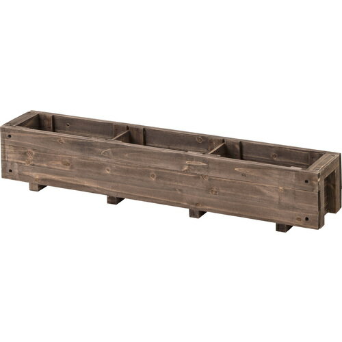 タカショー（Takasho）　園芸用品　スリムハーブプランター　M　ブラウン　【品番：WSP-02BN】□