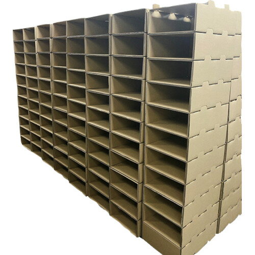 【別途送料あり】タマパック　ダンボール製　重ねて使える倉庫整理棚　ノーマルタイプL（592×537×292）..