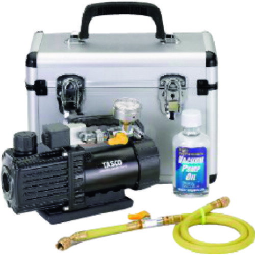 イチネンTASCO　ウルトラミニツーステージ真空ポンプ　真空ゲージ付セット　【品番：TA150SW-S】