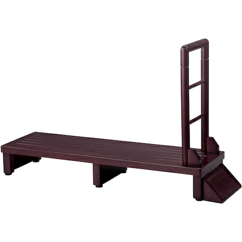 谷村実業　TASSCOM　手すり付き玄関台　120cm　ダークブラウン　【品番：TAN-889-120DBR】