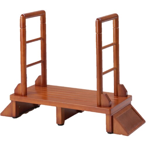 谷村実業　TASSCOM　両手すり付き玄関台　ブラウン　【品番：TAN-889-R80BR】