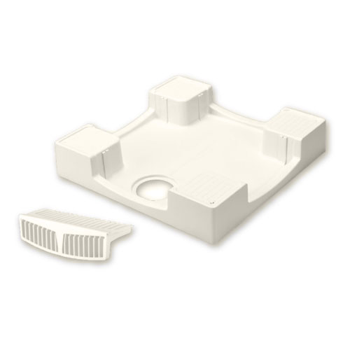 テクノテック　かさ上げ防水パン セーフガードパン（専用ガード2枚付）　アイボリーホワイト　【品番：..