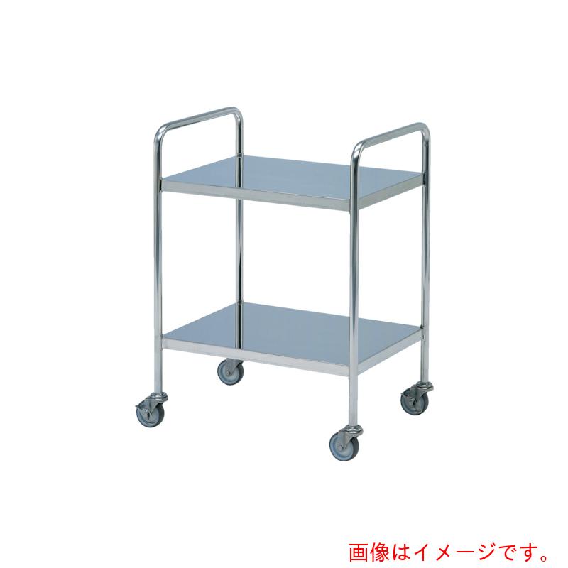 テックサス（TECHSUS）　ステンレス両ハンドル式ミニテーブルワゴンSUSキャスター付　【品番：AW-N6045D】