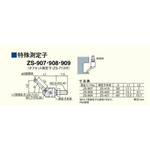 質量・質量単位 ●0.0g 【メーカー名】（株）テクロック 【メーカー品番】ZS-907