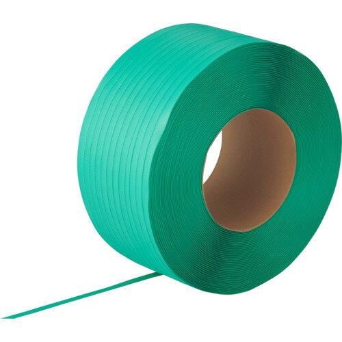 司化成工業（tsukasa）　PPバンド（機械用）　ワールドバンド　LB　12mmX3000m　緑　【品番：LB-12-GN】□