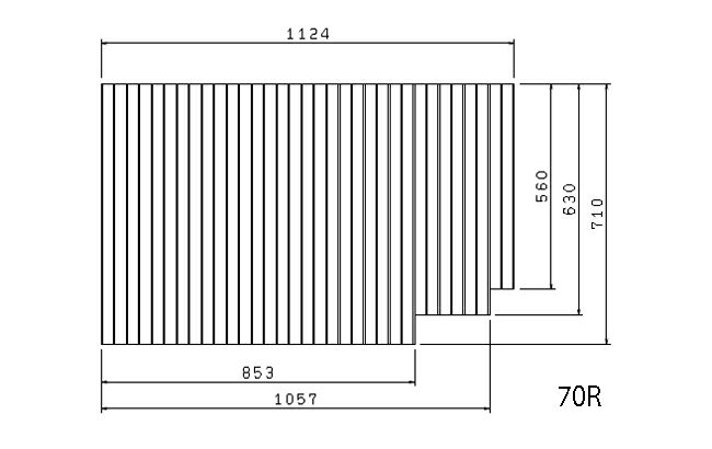 トクラス　巻きフタ（70R）　【品番：FFMBAW1A1】