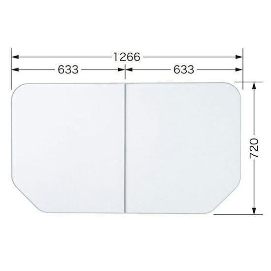 ●VITARシリーズ 13165、1317サイズ（0.75坪）専用の2分割合わせフタです。 ●寸法： W1266mm×D720mm ●厚さ： 16.0mm ●総質量： 3.2kg ●材質： 樹脂複合構造 【メーカー名】トクラス（株） 【メーカー品番】FFDHPW9AA