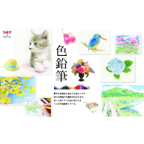 トンボ鉛筆　Tombow　色鉛筆　1500　単色　こげ茶色　12本　【品番：1500-32】