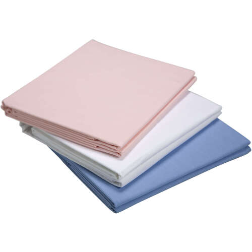 特殊衣料　フラットシーツ　サックス　【品番：S3887-AP】