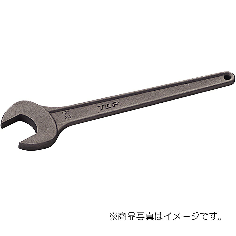 ●耐久性に優れ、過酷な使用にも耐える強度があります。 ●頭部は強さを保持する丸形です。 【用途】 ●機械・設備・配管・建設等あらゆる産業のボルト・ナット着脱に最適です。 ●呼び寸法D（mm）： 38 ●全長L（mm）： 328 ●重量（g）： 625 ●外径S（mm）： 81 ●口の深さ（mm）： 38 ●頭部最大厚 T（mm）： 14 ●保証トルク（N・m）： 1180.0 ●材質： Cr-V ※ボルト・ナット等の二面幅に合わせてご使用ください。 ※ボルト・ナットに対して浅掛け、斜め掛けは止めてください。 ※パイプ等を継ぎ足して使用しないでください。 ※ハンマー代わりに使用しないでください。 ※工具の使用目的以外に使用しないでください。 【メーカー名】トップ工業（株） 【メーカー品番】RS-38