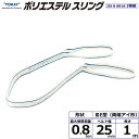 東レインターナショナル ポリエステルスリング PET3E 両端アイ形 0.8ton 幅25mm 長さ1m 【品番:PET3E 25×1.0】