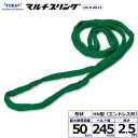 東レインターナショナル シライマルチスリング HN エンドレス形 50ton 幅245mm 長さ2.5m 【品番:HN W500×2.5】