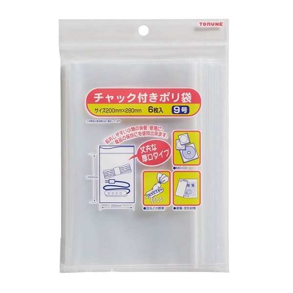 ●B5サイズ対応・便箋・定型封筒など。 ●入数： 6枚入 ●材質： ポリエチレン ●商品サイズ： 内寸:約280×200mm、外寸:約300×200mm（厚み:約0.08mm） ●商品重量： 約62g ●耐熱温度： 60℃ ●耐冷温度： -20℃ ※商品重量の表示は、包装込みの重量です。 【メーカー名】（株）トルネ 【メーカー品番】P-3293