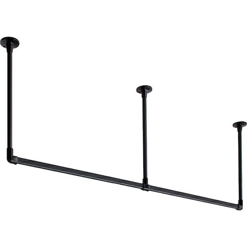 トーソー（TOSO）　ハンギングバーH‐1天井付けCタイプセット　ブラック　W1780XH150　【品番：30016996 】