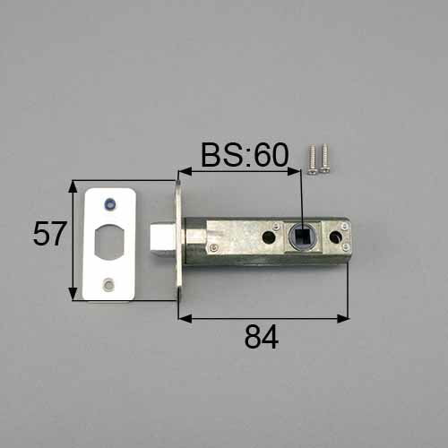 LIXIL（トステム） 室内ドア錠（ラッチ錠） 金属色 【品番：FNMZ074】◯