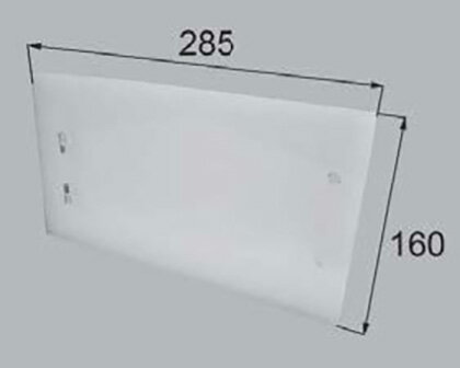 LIXIL（トステム）　サイドポケット拡大鏡扉（拡大鏡なし）　【品番：QUA34】