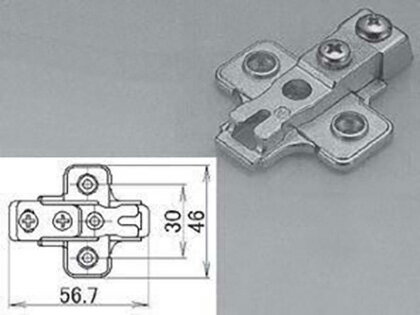 【メール便対応】LIXIL（トステム）　丁番座 BF330Z04　【品番：QRD168】