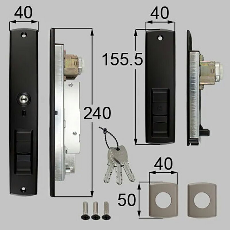LIXIL（トステム）　シリンダーセット（セキュリティ・DN・シャッター付）　【品番：T-01-DRBS】
