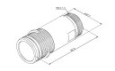 TOTO　連結管（手動：心間140±10mm、自動：心間150±10mm）　【品番：THD59P140】