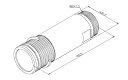 TOTO　連結管（手動：心間160±10mm、自動：心間170±10mm）　【品番：THD59P160】