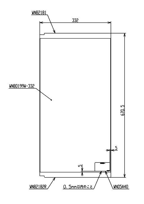 TOTO　鏡一式　【品番：LR005R】