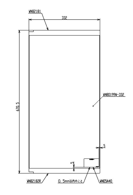 TOTO　鏡一式　【品番：LR010R】