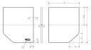 TOTO 断熱風呂蓋1300用 2枚 【品番:AFKK84129W】