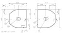 TOTO 把手無し組合風呂蓋 1300 【品番:EKK84149TW1】