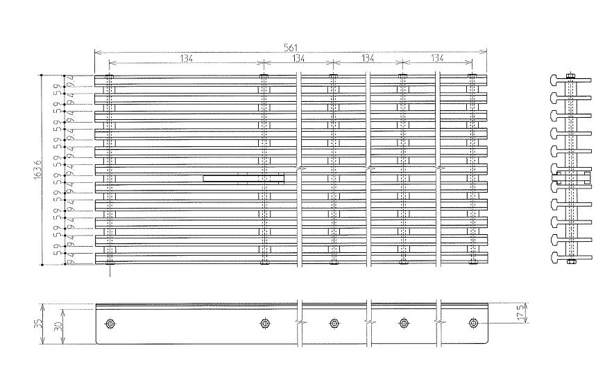 TOTO　樹脂製グレーチング631　【品番：EW40022】