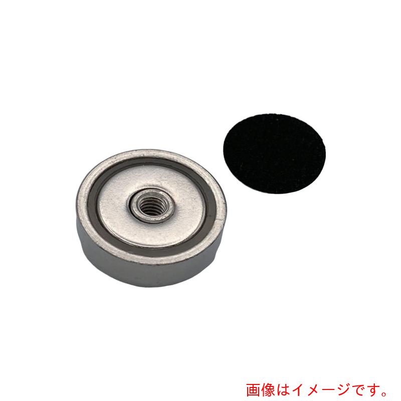 乐天商城 - 東京パーツセンター（TPC）　ラクテム　ネオジキャップ磁石　丸型めねじ貫通　Φ25−8　滑り止めゴム付　【品番：NMYF25-8】