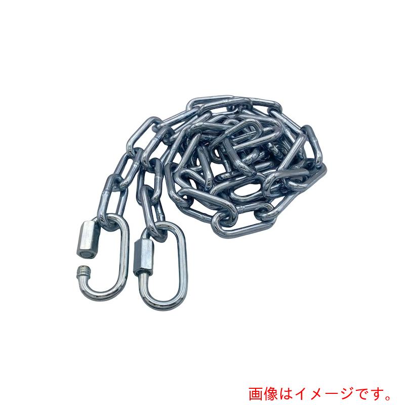 特長 ●溶接チェーンは切断済み、両側にフックを取り付けています。 ●スチール製ですが、ユニクロ鍍金を施しており防錆性・耐候性に優れています。 用途 ●転倒防止、進入禁止、境界用の仕切りに。 仕様 ●全長(m)：10 ●線径d(mm)：4 ●内長P(mm)：24 ●内幅W(mm)：6 ●使用荷重(kN)：0.490 材質 ●スチール：ユニクロメッキ 質量・質量単位 ●2858.32g セット内容・付属品 ●リングキャッチ×2個 【メーカー名】（株）東京パーツセンター 【メーカー品番】WUR4-10