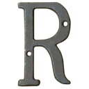【メール便対応】トレード sign city アイアンアルファベット 「R」 木製ボード 切文字 60523-18 【品番:6300056817】